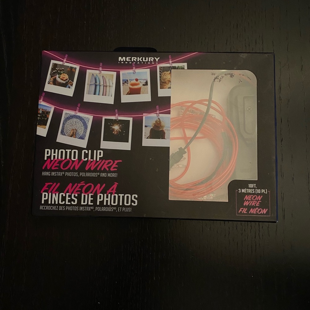 Pink Photo Clip Neon Wire